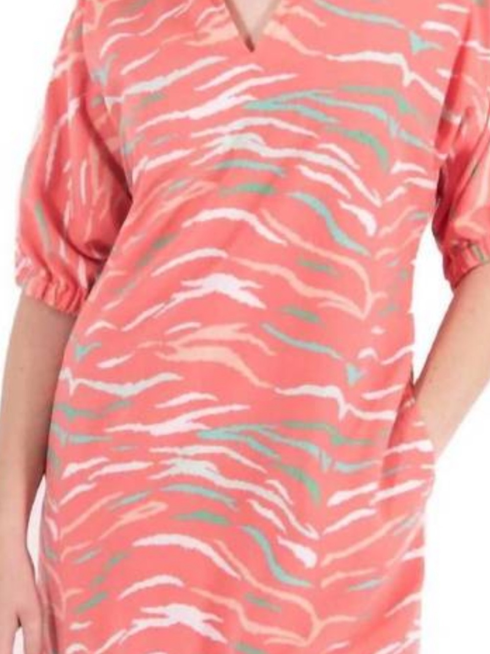 NWT EMILY MCCARTHY poppy dress in tiger print Sz XS